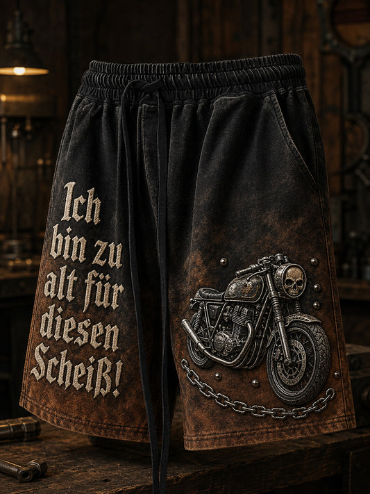 Herren-Ich-bin-zu-alt-für-diesen-Scheiß-Witzige-Shorts