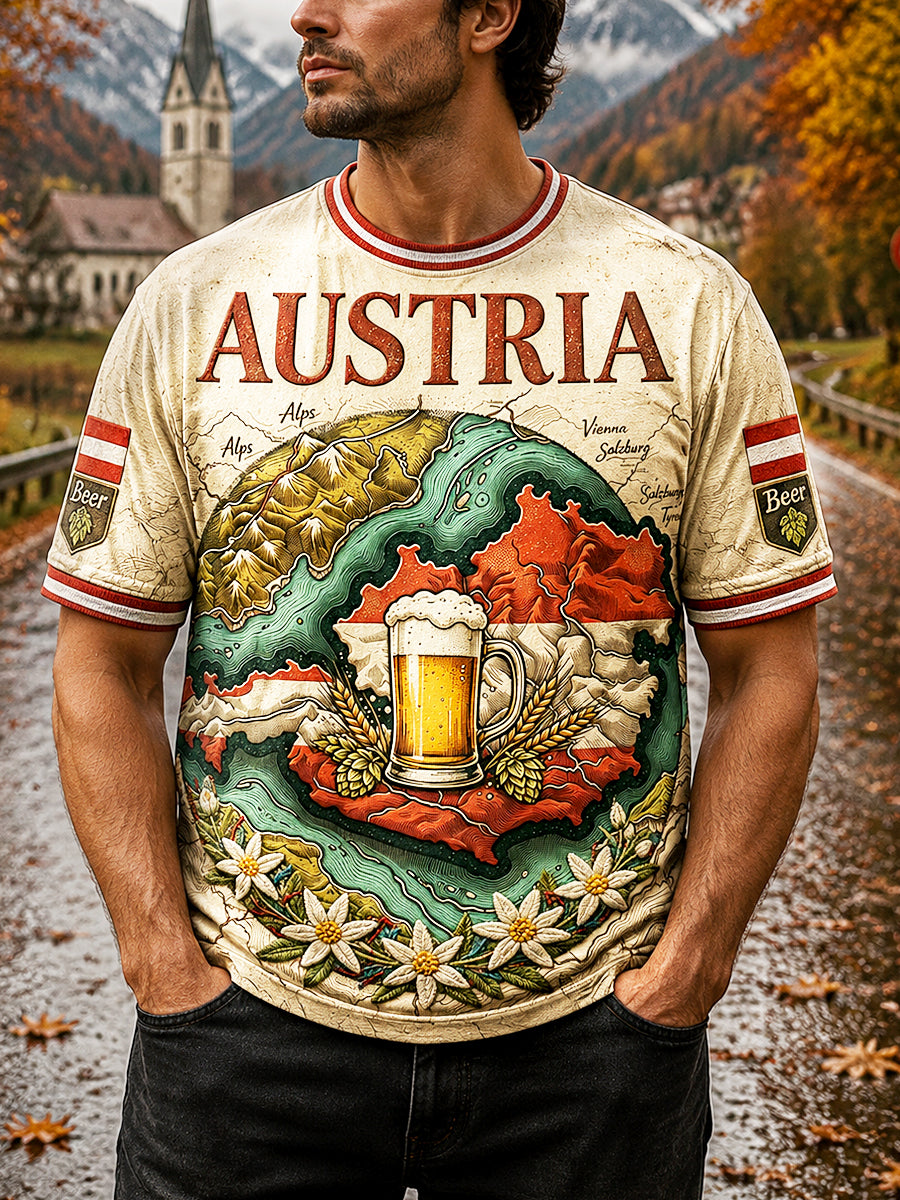Herren‑Oktoberfest‑T‑Shirt im kreativen Graffiti‑Style, lässig geschnitten