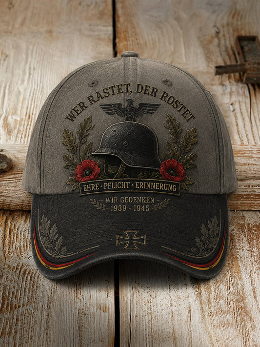 Herren-Kappe mit Grafikmotiv zum Veteranengedenken