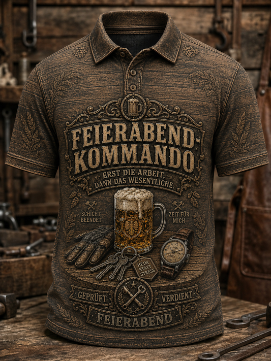 Herren-Humoristisches Slogan-Kurzarm-Shirt