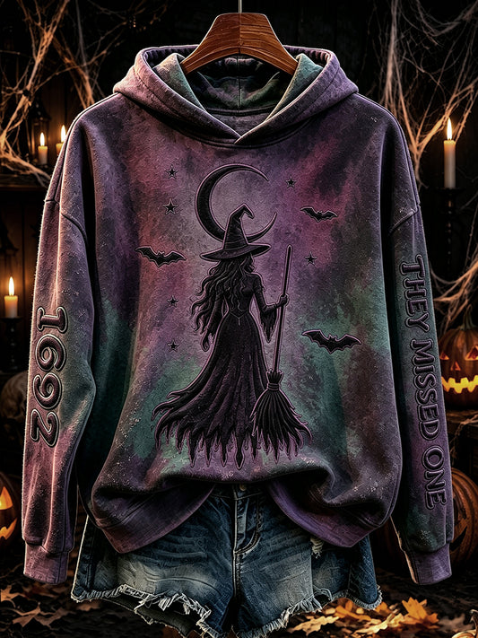 Damen Vintage 1692 Sie vermissten einen Hexen druck Gemütlicher Hoodie