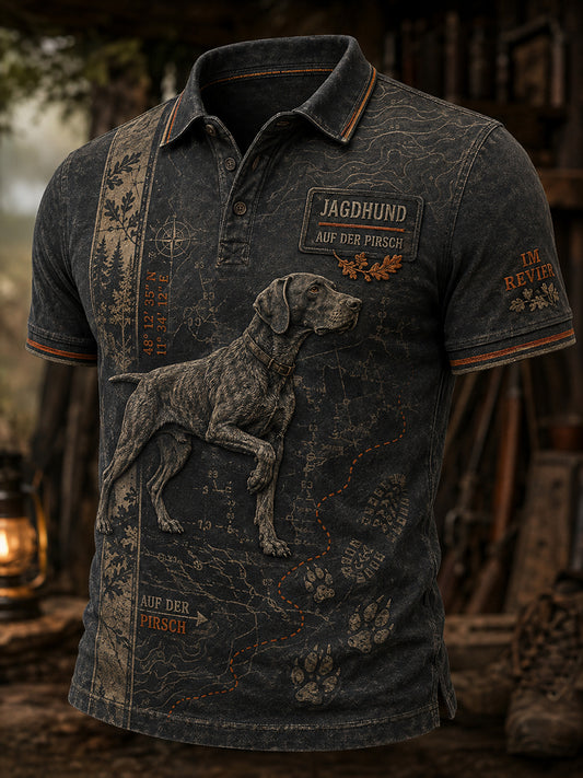 Herren-T-Shirt mit kurzen Ärmeln zur deutschen Jagdsaison