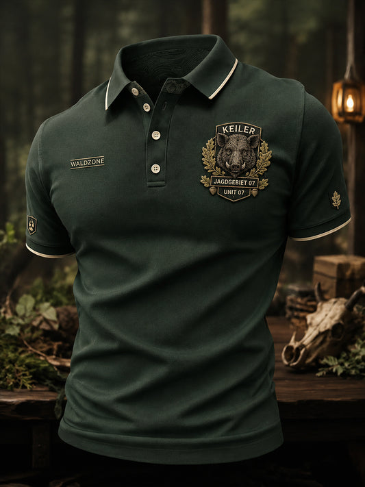 Herren-T-Shirt mit kurzen Ärmeln zur deutschen Jagdsaison