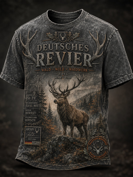 Herren-Hemd mit Kurzärmeln für die deutsche Jagdsaison