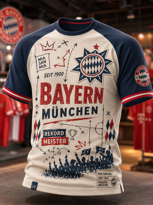 Herren-T-Shirt von Bayern München mit kurzen Ärmeln