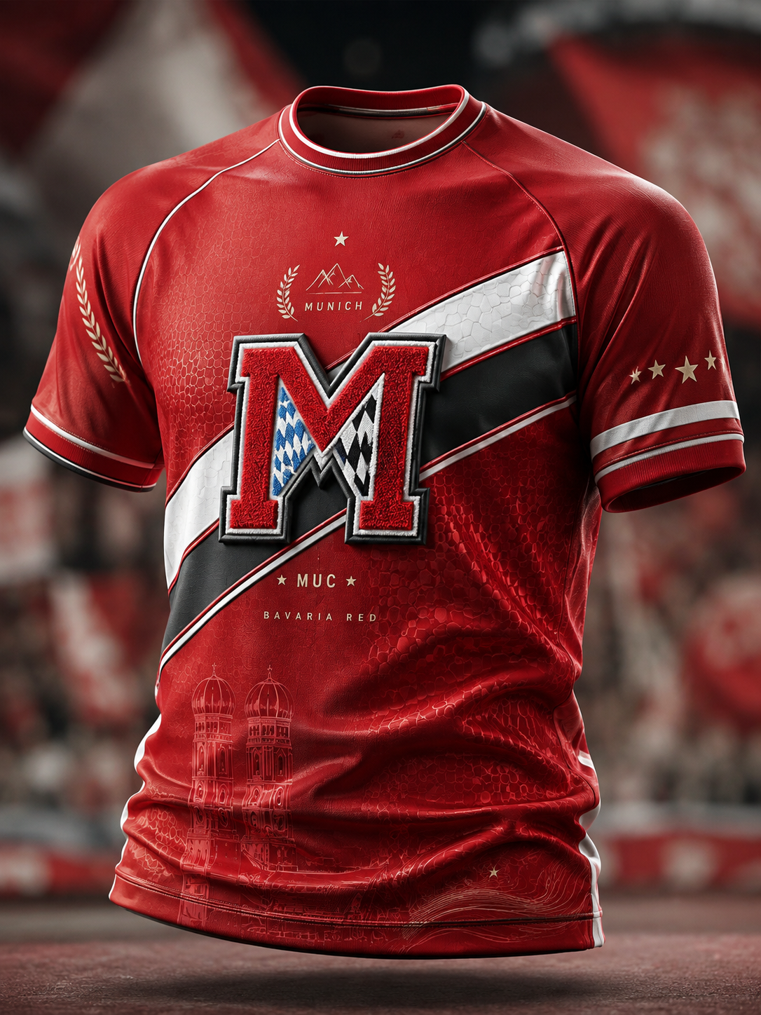Herren-T-Shirt von Bayern München mit kurzen Ärmeln