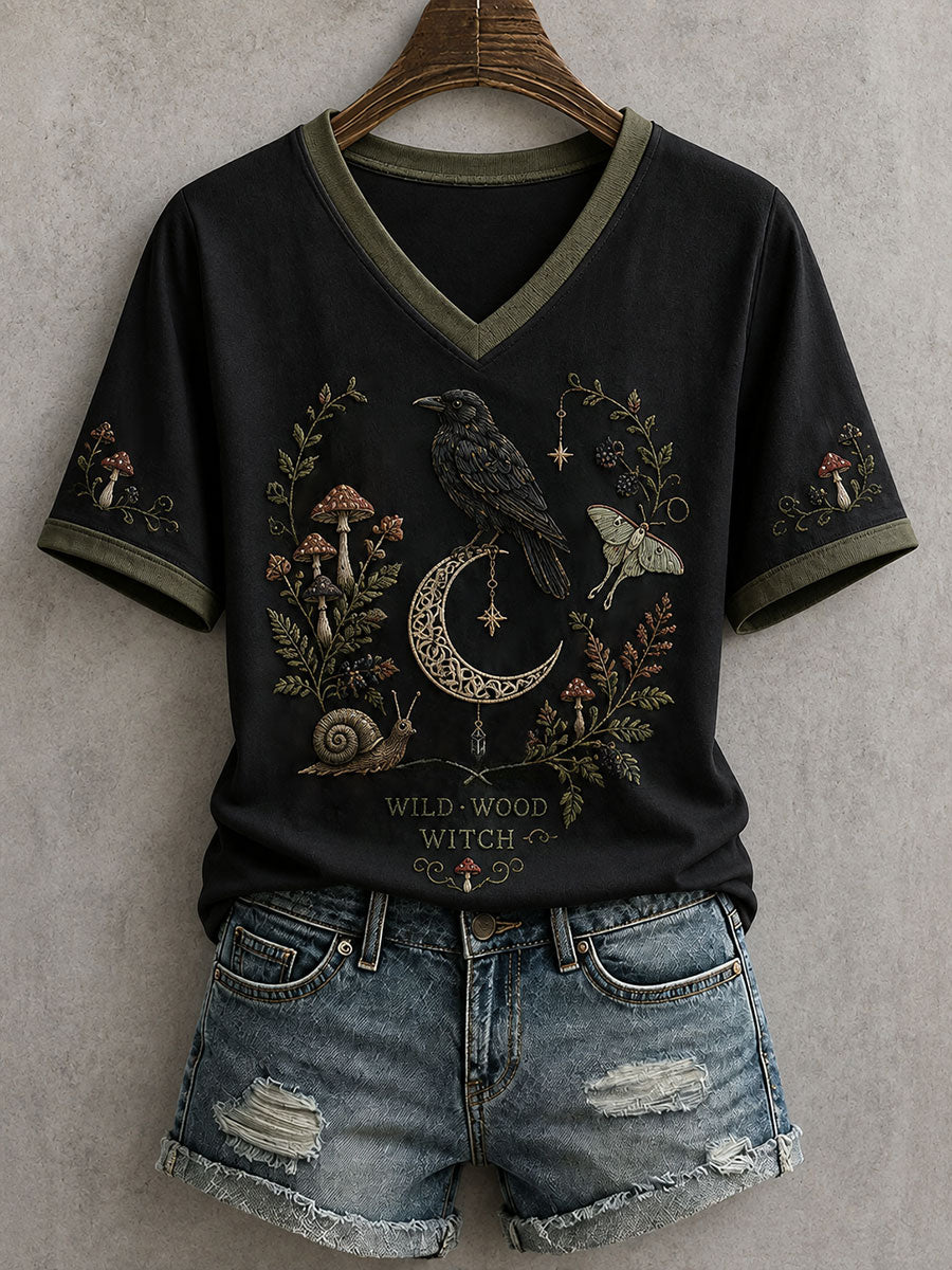 Frauen Wild Holz Hexe T-Shirt
