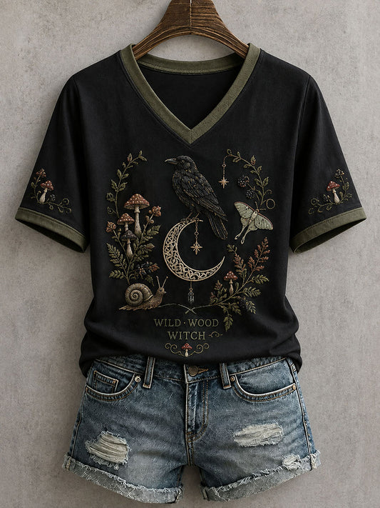 Frauen Wild Holz Hexe T-Shirt