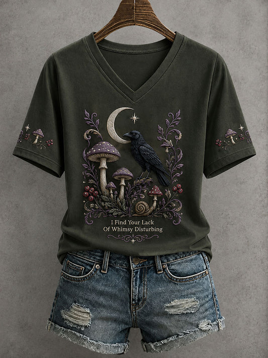 Damen-T-Shirt mit der Aufschrift „Ich finde Ihren Mangel an Verspieltheit beunruhigend“