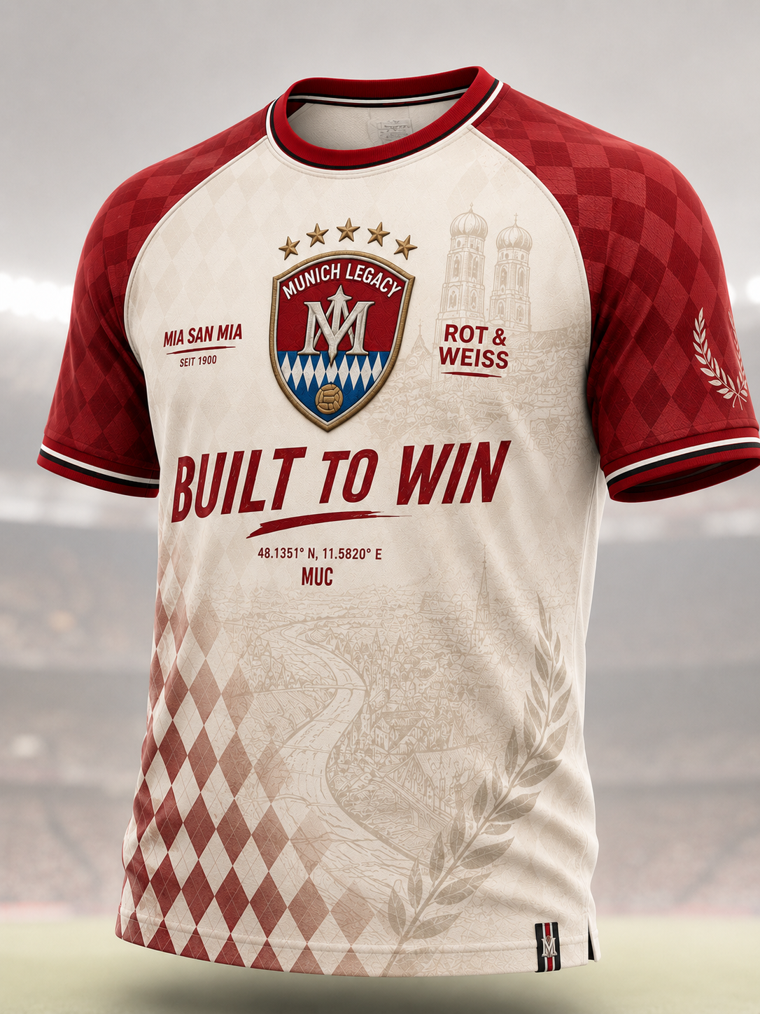 Herren-T-Shirt von Bayern München mit kurzen Ärmeln