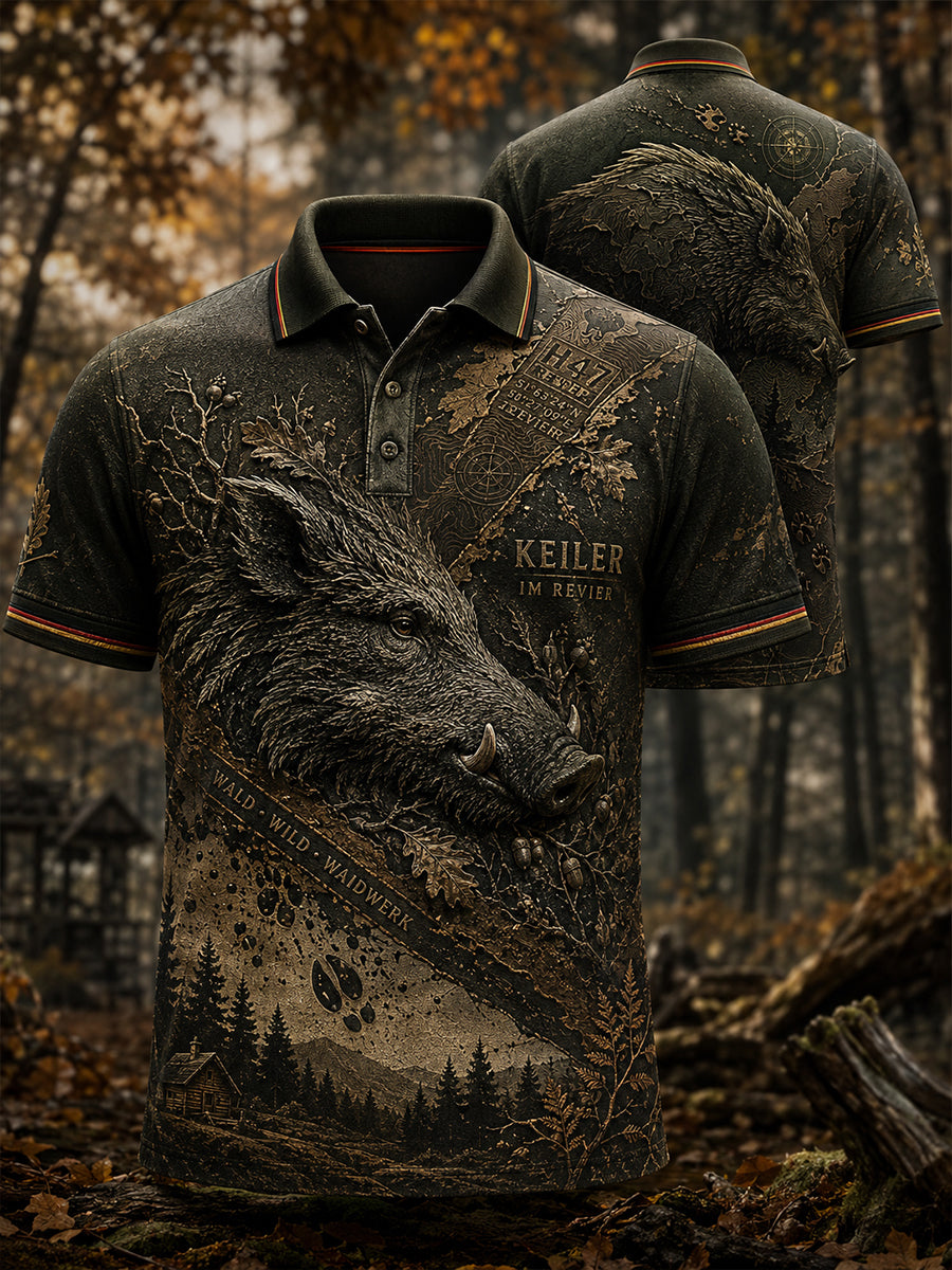 Herren-T-Shirt mit Kurzarm zur deutschen Jagdsaison