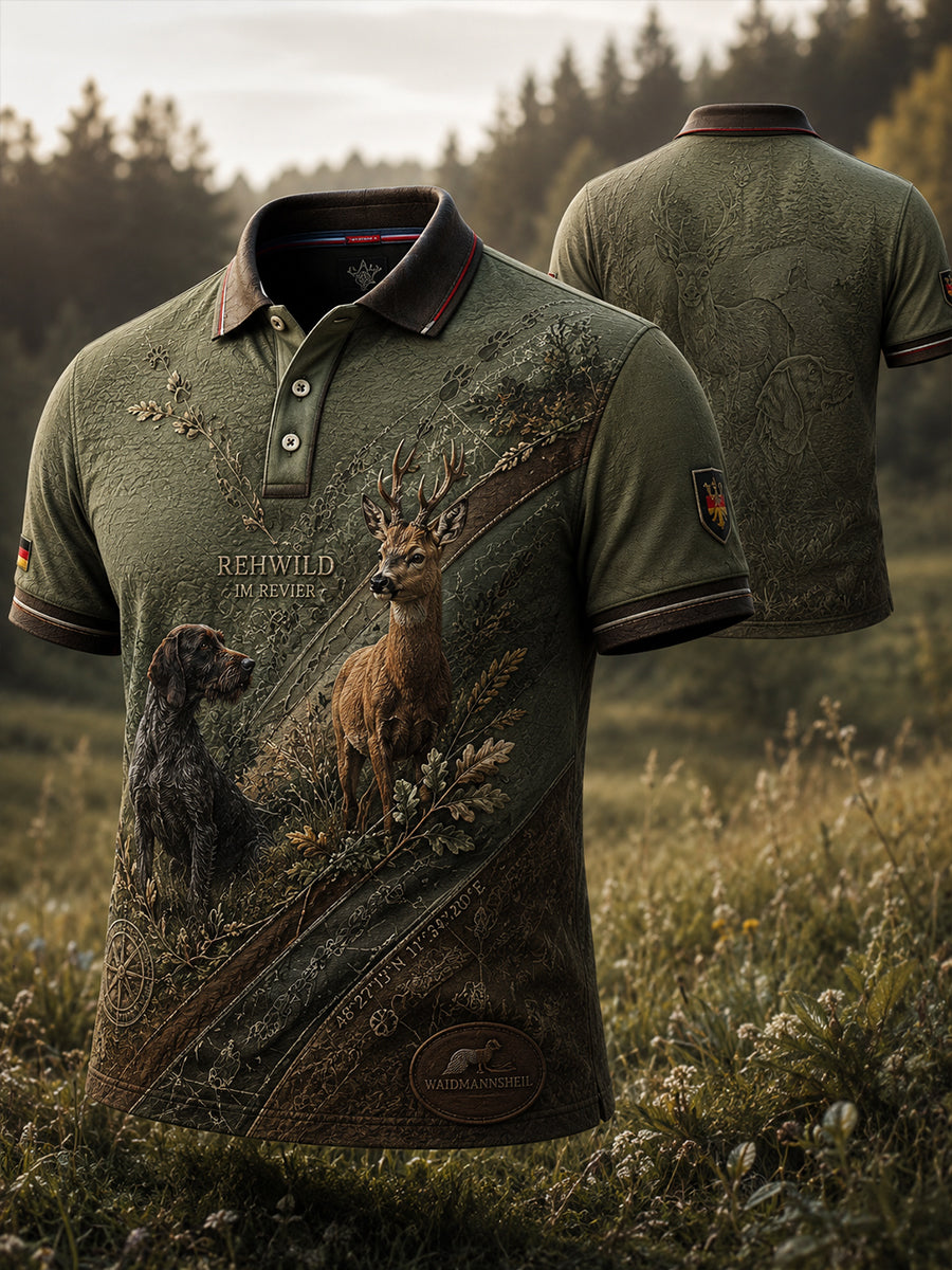 Herren-T-Shirt mit Kurzarm zur deutschen Jagdsaison