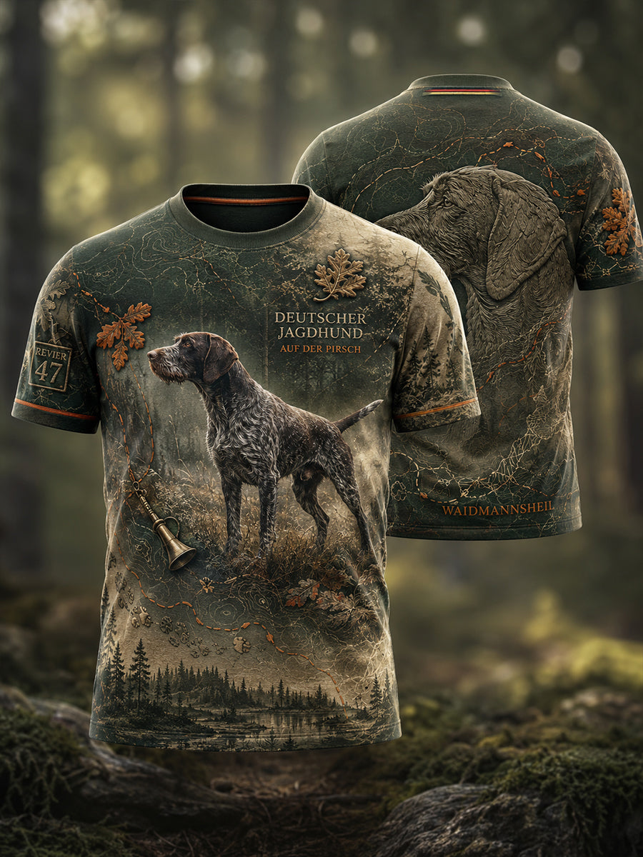 Herren-T-Shirt mit Kurzarm zur deutschen Jagdsaison