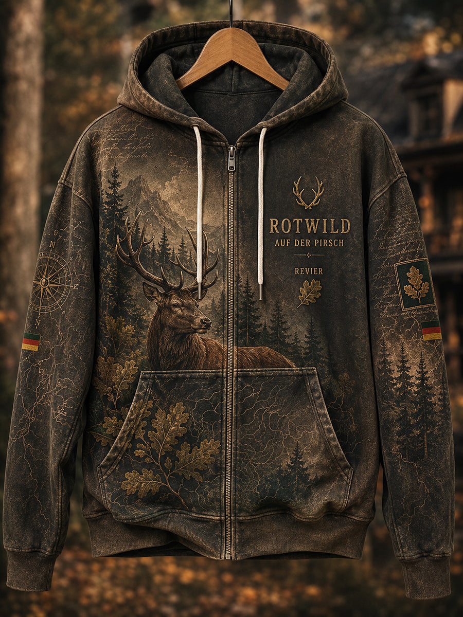 Damen-Hoodie mit Reißverschluss für die deutsche Jagdsaison