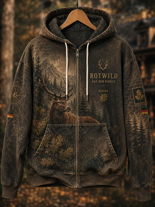 Damen-Hoodie mit Reißverschluss für die deutsche Jagdsaison