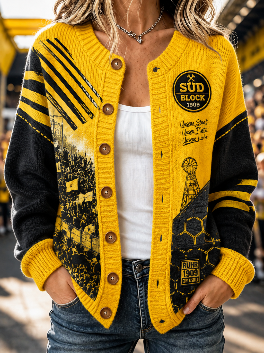 Damen-Strickjacke im Cardigan-Stil aus Dortmund