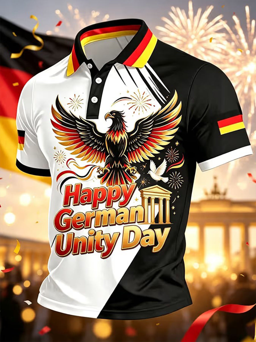 Herren-Tag der Deutschen Einheit-Print-Shirt
