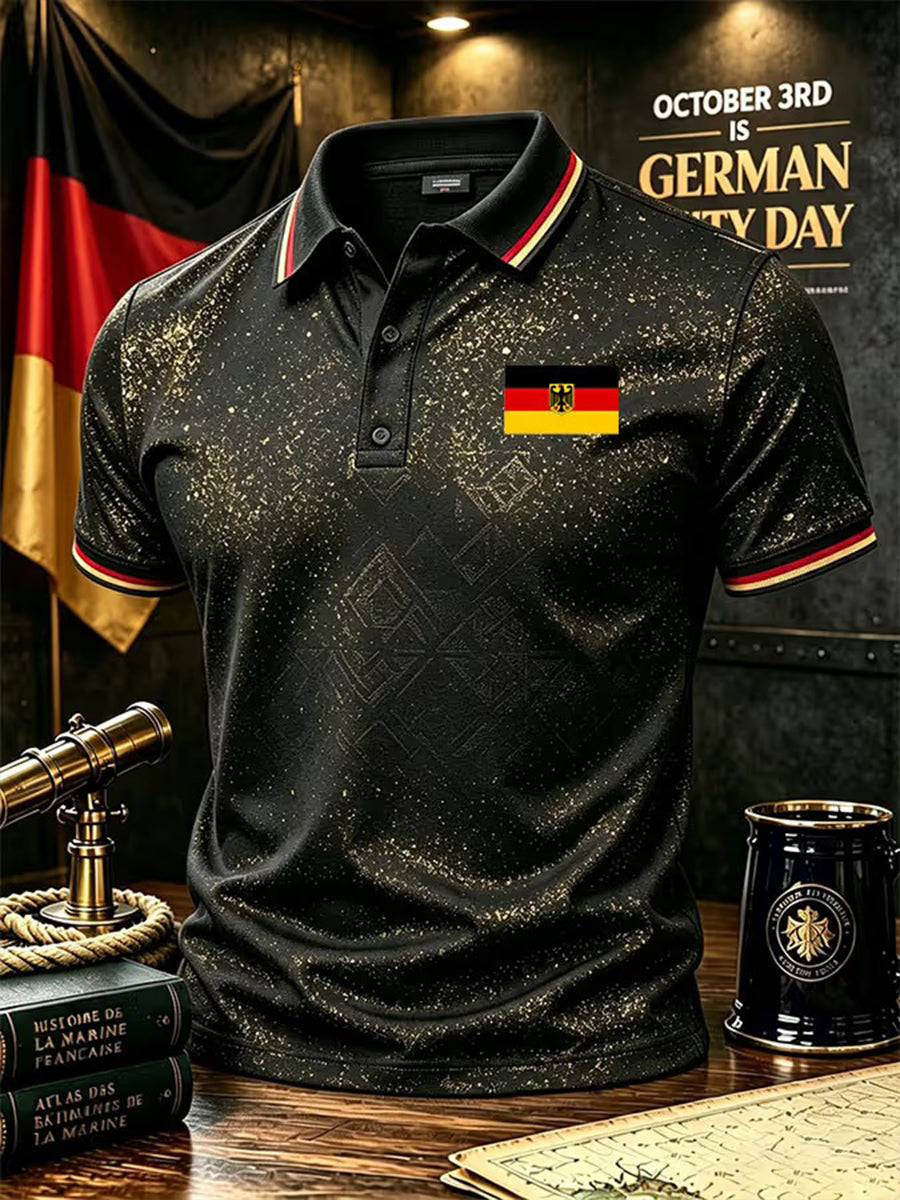 Herren-Tag der Deutschen Einheit-Print-Shirt