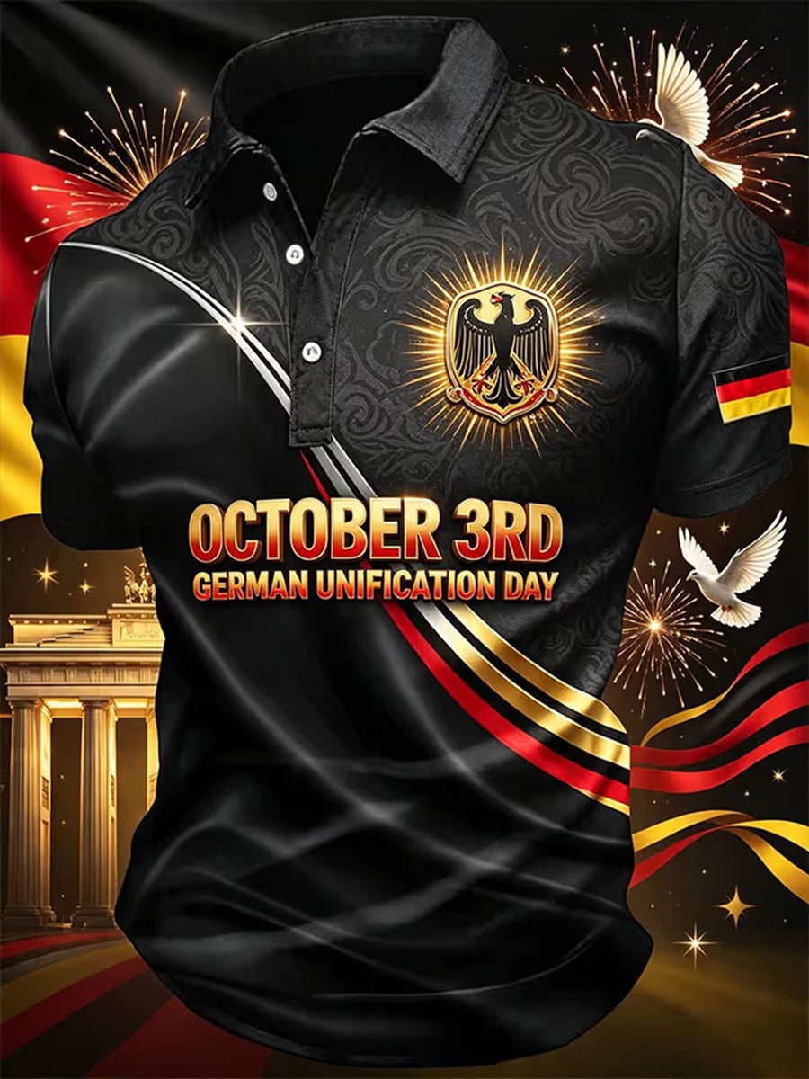 Herren-Tag der Deutschen Einheit-Print-Shirt