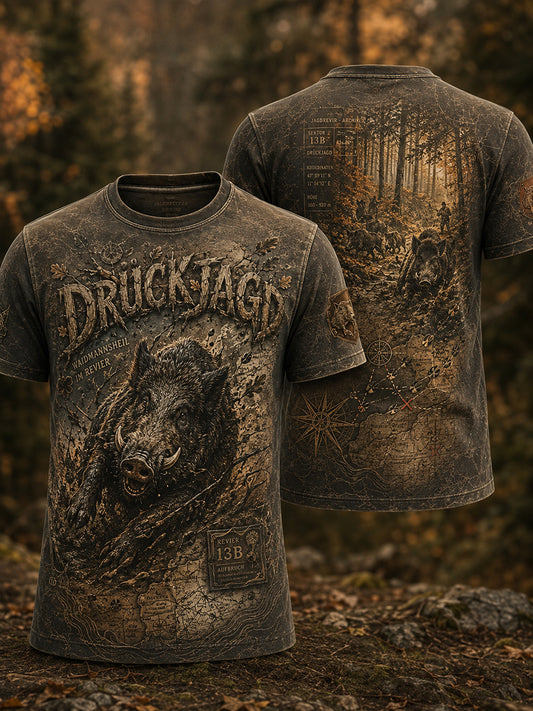 Herren-T-Shirt mit Kurzarm zur deutschen Jagdsaison