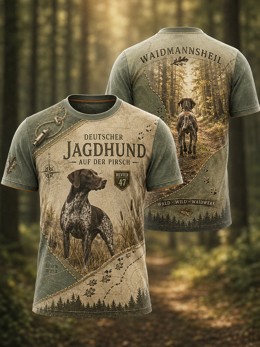 Herren-T-Shirt mit Kurzarm zur deutschen Jagdsaison