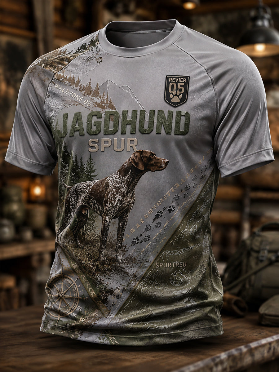 Herren-T-Shirt mit Kurzarm zur deutschen Jagdsaison