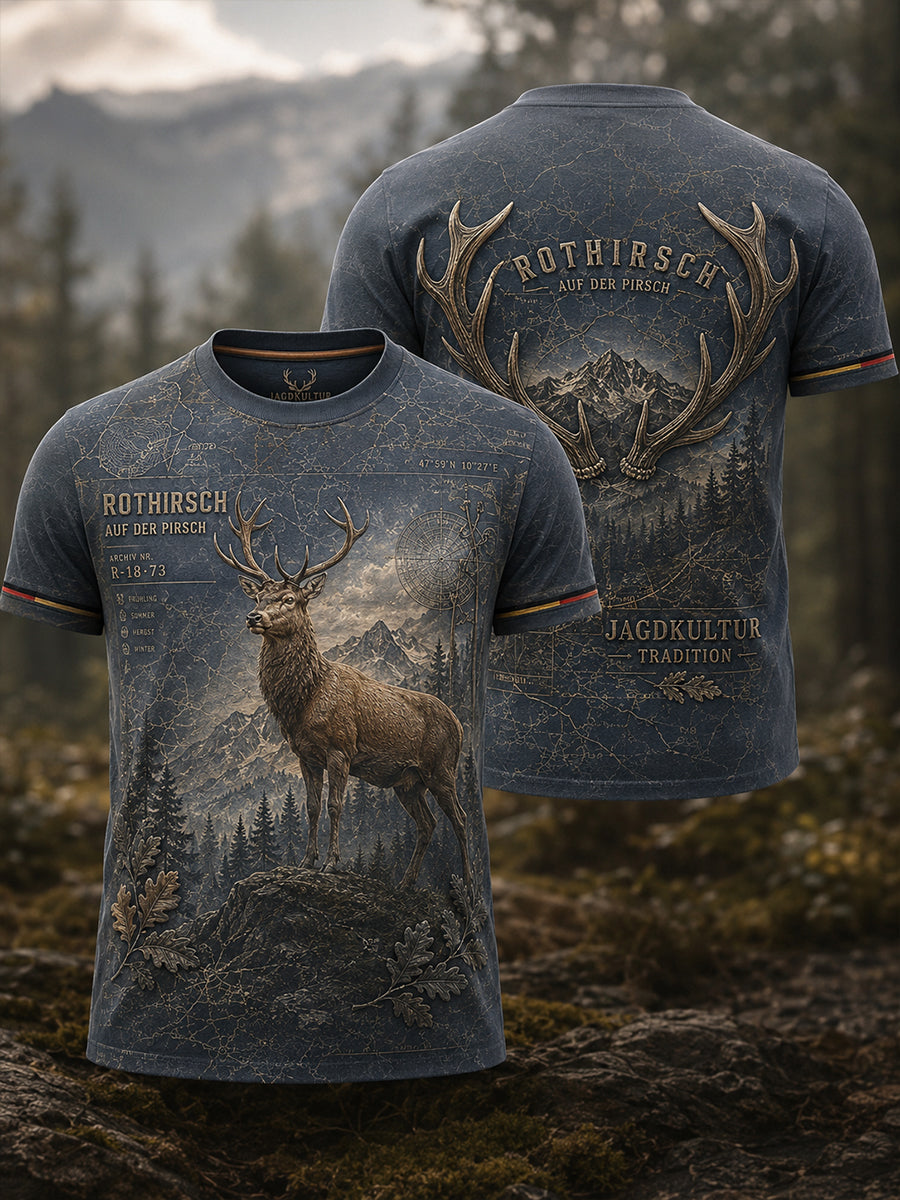 Herren-T-Shirt mit Kurzarm zur deutschen Jagdsaison