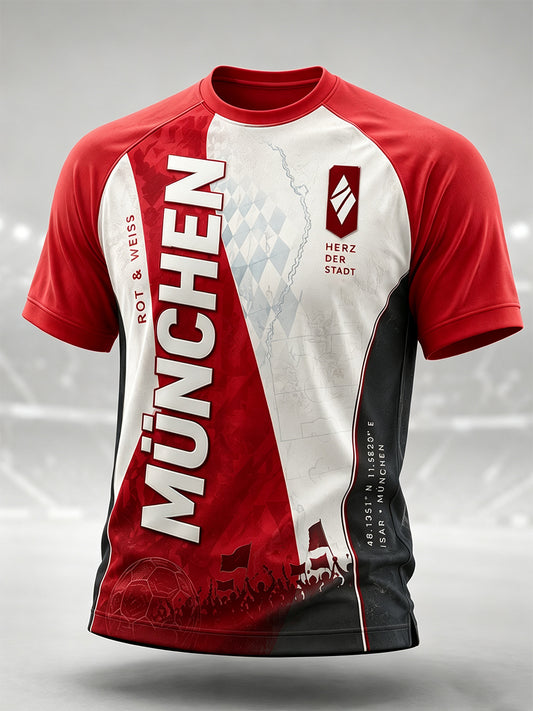 Herren-T-Shirt von Bayern München mit kurzen Ärmeln