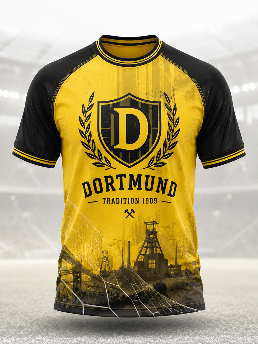 Herren-T-Shirt Dortmund mit kurzen Ärmeln