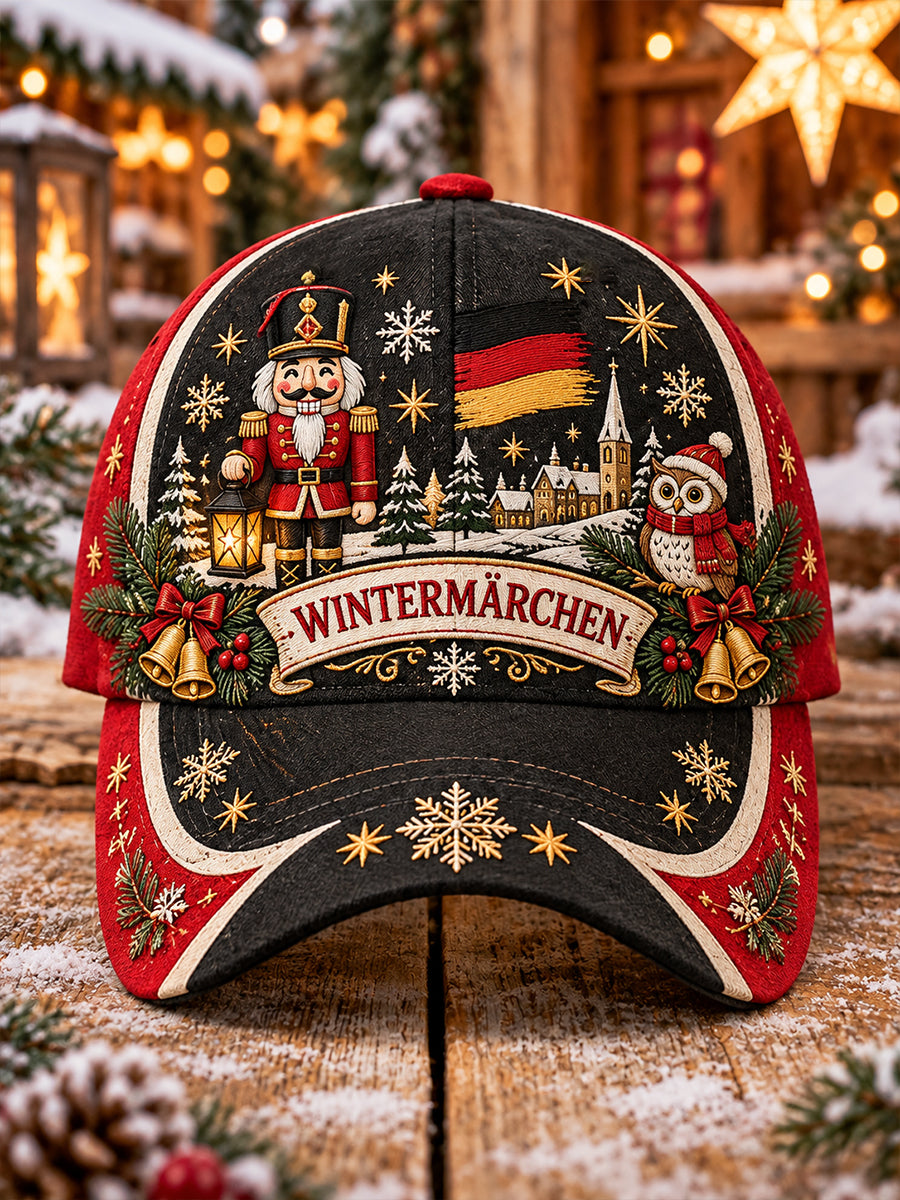 Mütze mit weihnachtlichem Jubiläumsdruck