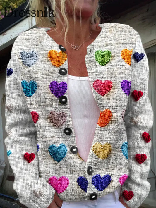 Strickjacke Mit Langen Ärmeln Schicker Knopf Elegant A / S