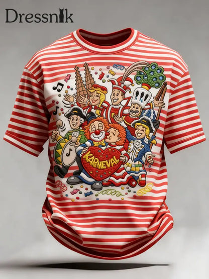 T-Shirt mit kurzen Ärmeln für Herren Kölner Karneval Print B / S