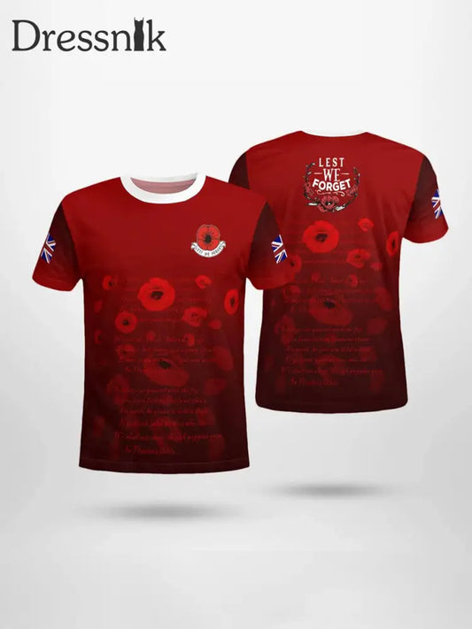 T-Shirt mit kurzen Ärmeln für Herren LEST WIR VERGESSEN als bild / S