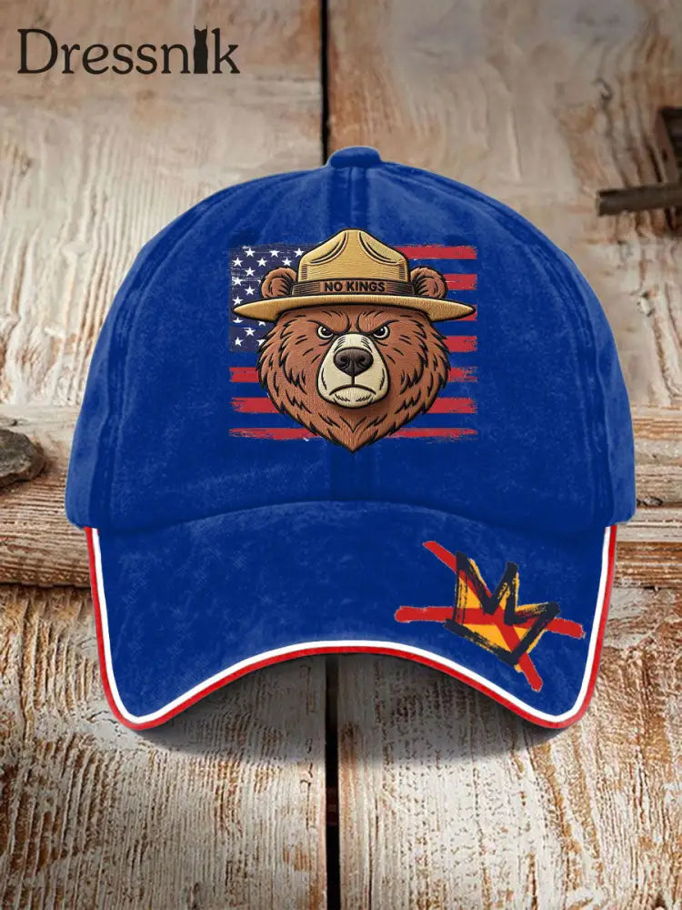 Unisex 8647 FDT 50501 ohne Königs druck Hut Königsblau / EINS