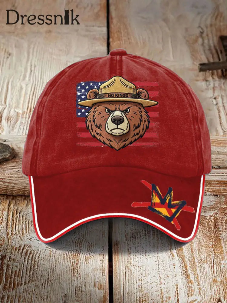 Unisex 8647 FDT 50501 ohne Königs druck Hut Rot / EINS