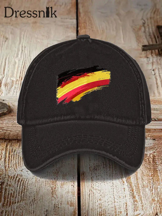 Unisex deutsche Flagge Print Hut als bild / S