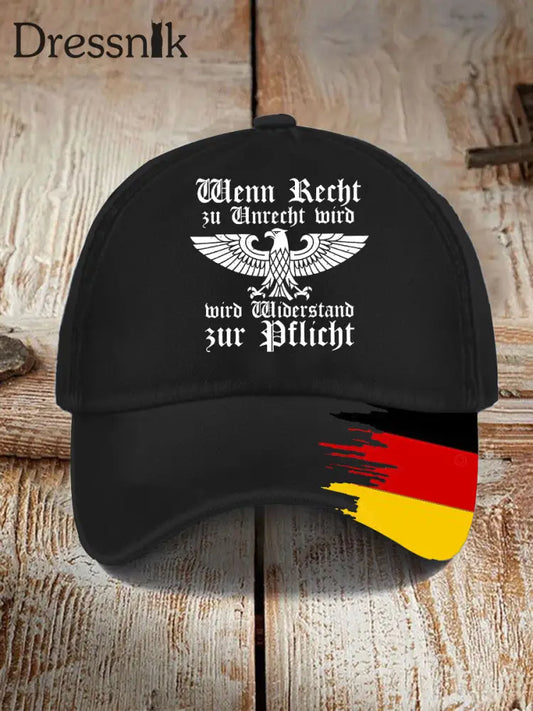 Unisex deutsche Rede wendungen Print Hut als bild / JM