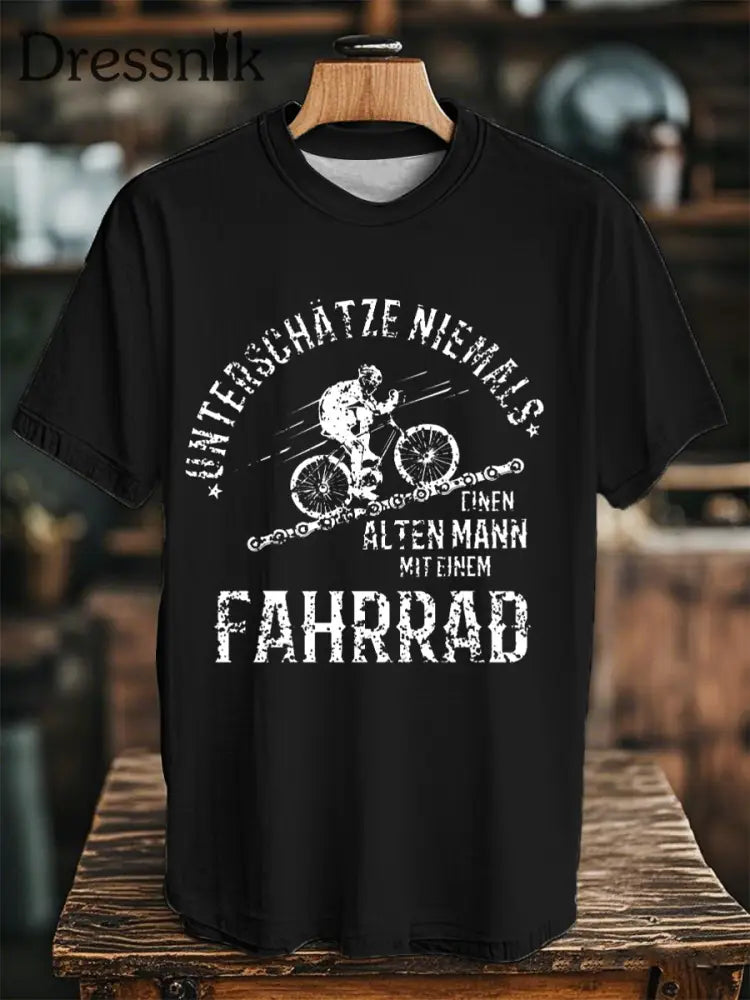 Unisex Fahrrad fahren Kurzarm T-Shirt Schwarz / S