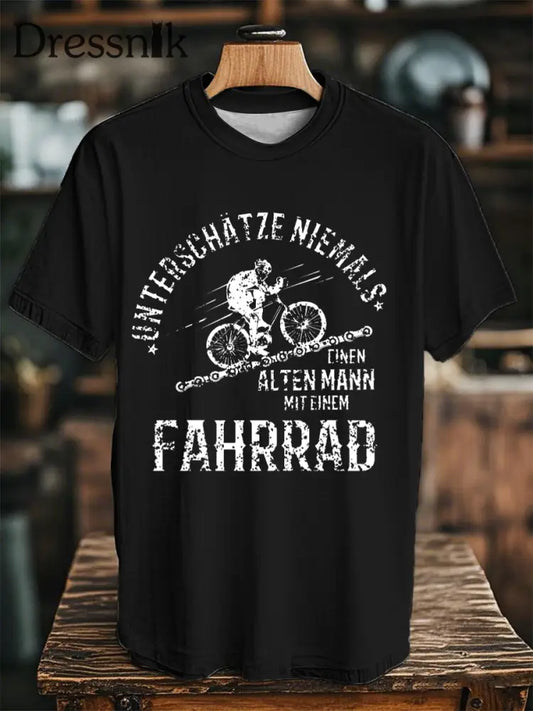 Unisex Fahrrad fahren Kurzarm T-Shirt Schwarz / S
