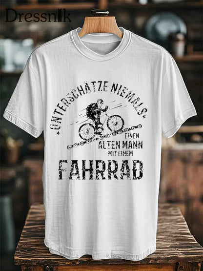 Unisex Fahrrad fahren Kurzarm T-Shirt Weiß / S