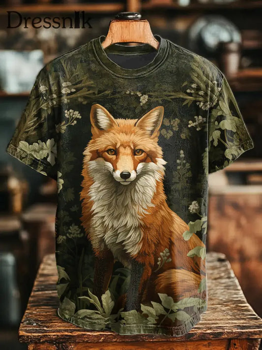 Unisex-Fuchs-Print-T-Shirts als bild / S