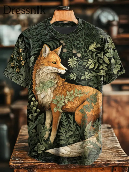 Unisex-Fuchs-Print-T-Shirts als bild / S
