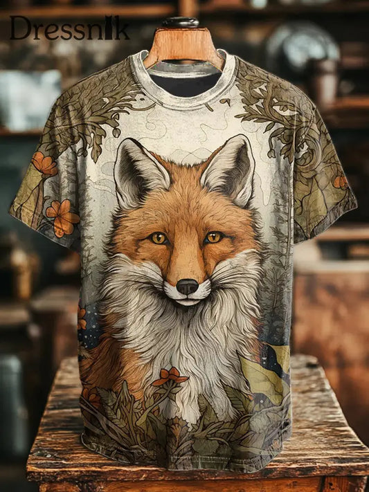 Unisex-Fuchs-Print-T-Shirts als bild / S
