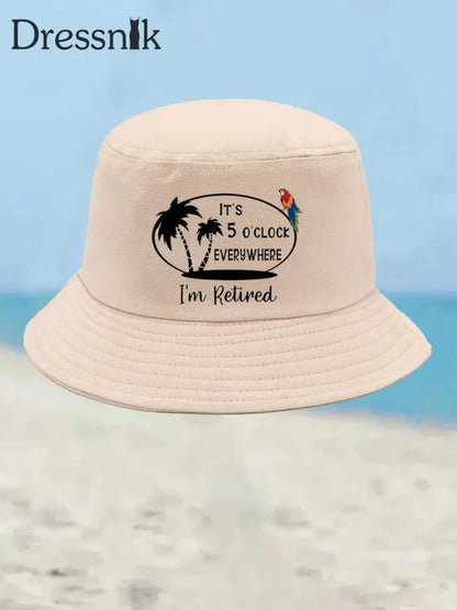 Unisex Jimmy Buffett Day Design Print Hut Beige / JM