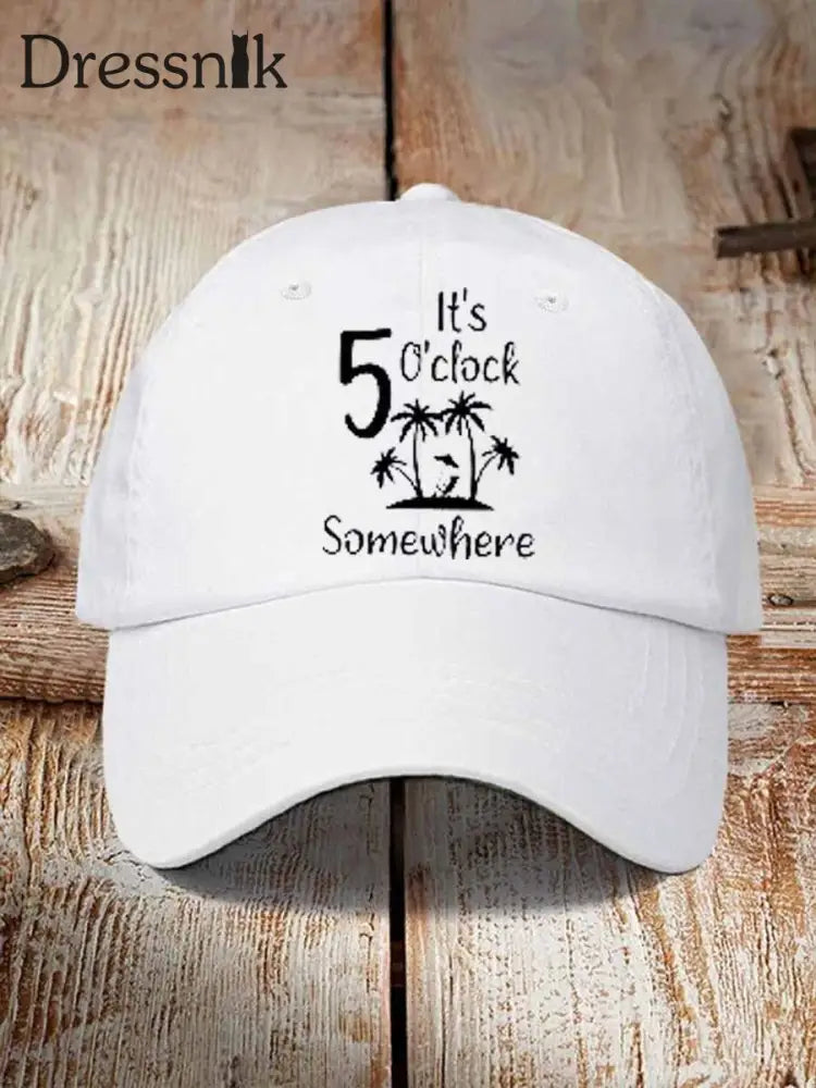 Unisex Jimmy Buffett Day Design Print Hut Weiß / JM