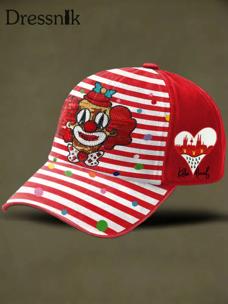 Unisex Karneval Kunstdruck Hut Rot / EINS