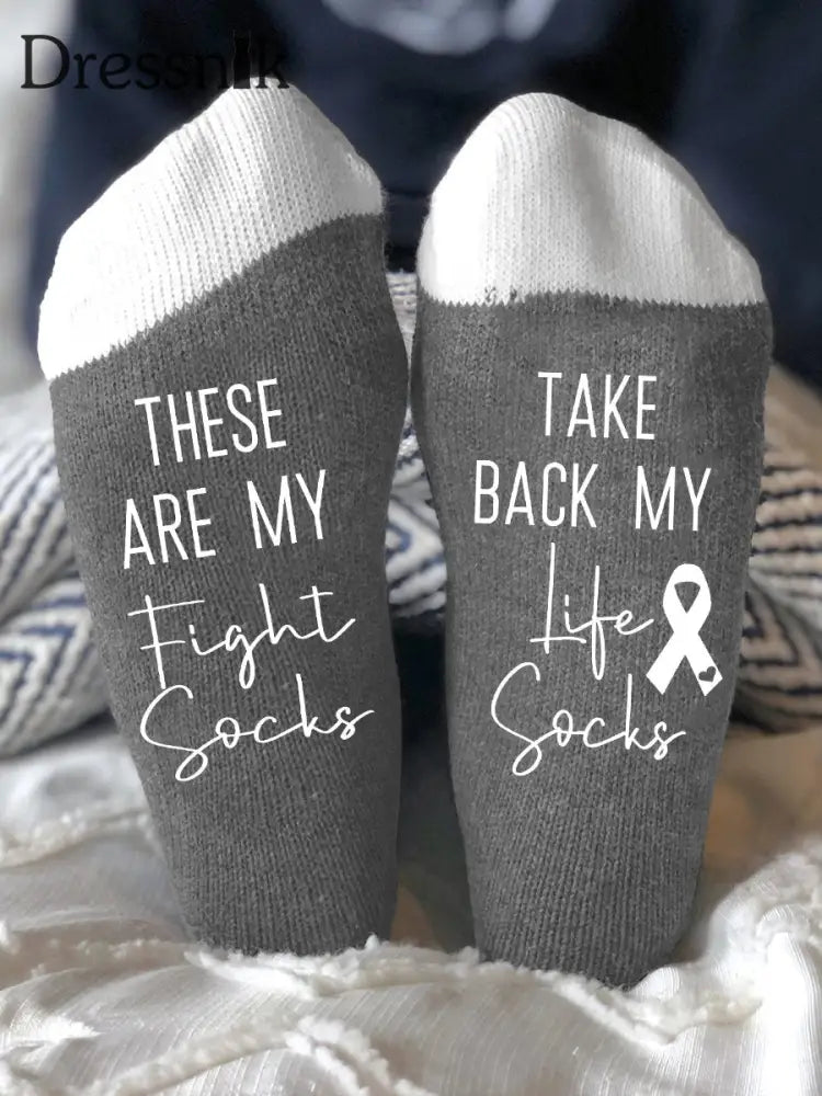 Unisex Modelle bekämpfen Krankheiten Socken Grau / EINS