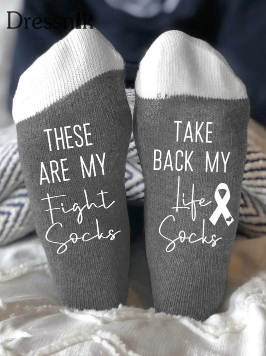 Unisex Modelle bekämpfen Krankheiten Socken Grau / EINS