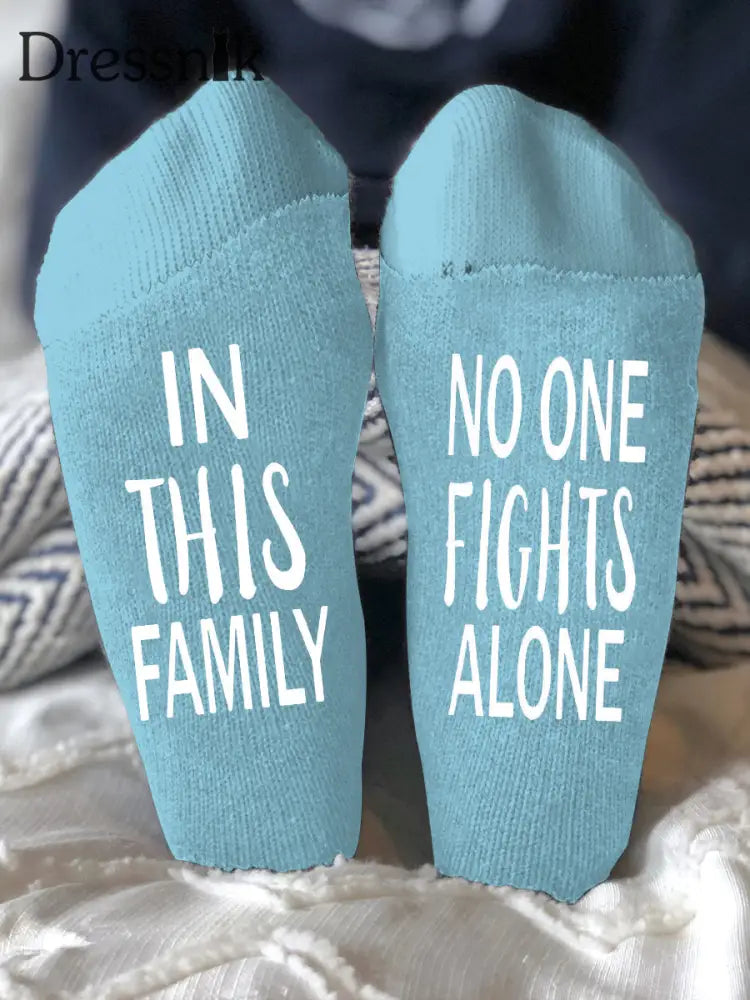 Unisex Modelle bekämpfen Krankheiten Socken Hellblau / EINS