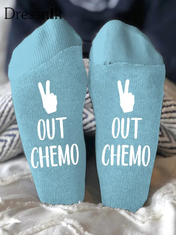 Unisex Modelle bekämpfen Krankheiten Socken Hellblau / EINS
